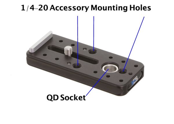 Universal multi use lens plate 310 with 2 screws | Kirk Photo